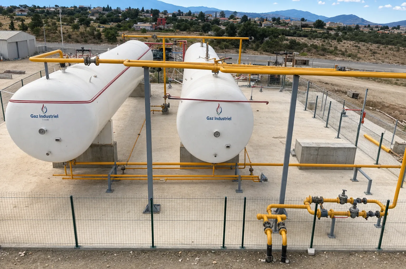 Installation GPL Tanger — cuves de stockage FPS Maroc