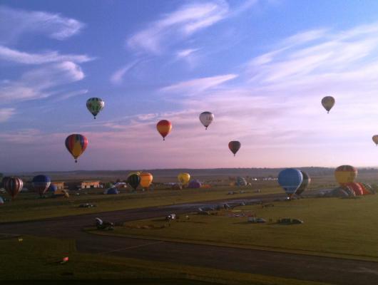 Station d'emplissage pour bouteilles de montgolfières